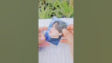 Sleeving photocards #jimin #bts #parkjimin #shorts #youtubeshorts #shortvideo
