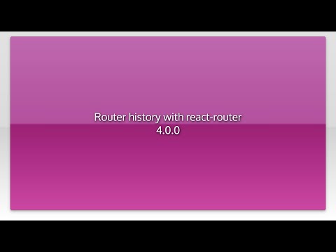 Router history with react-router 4.0.0