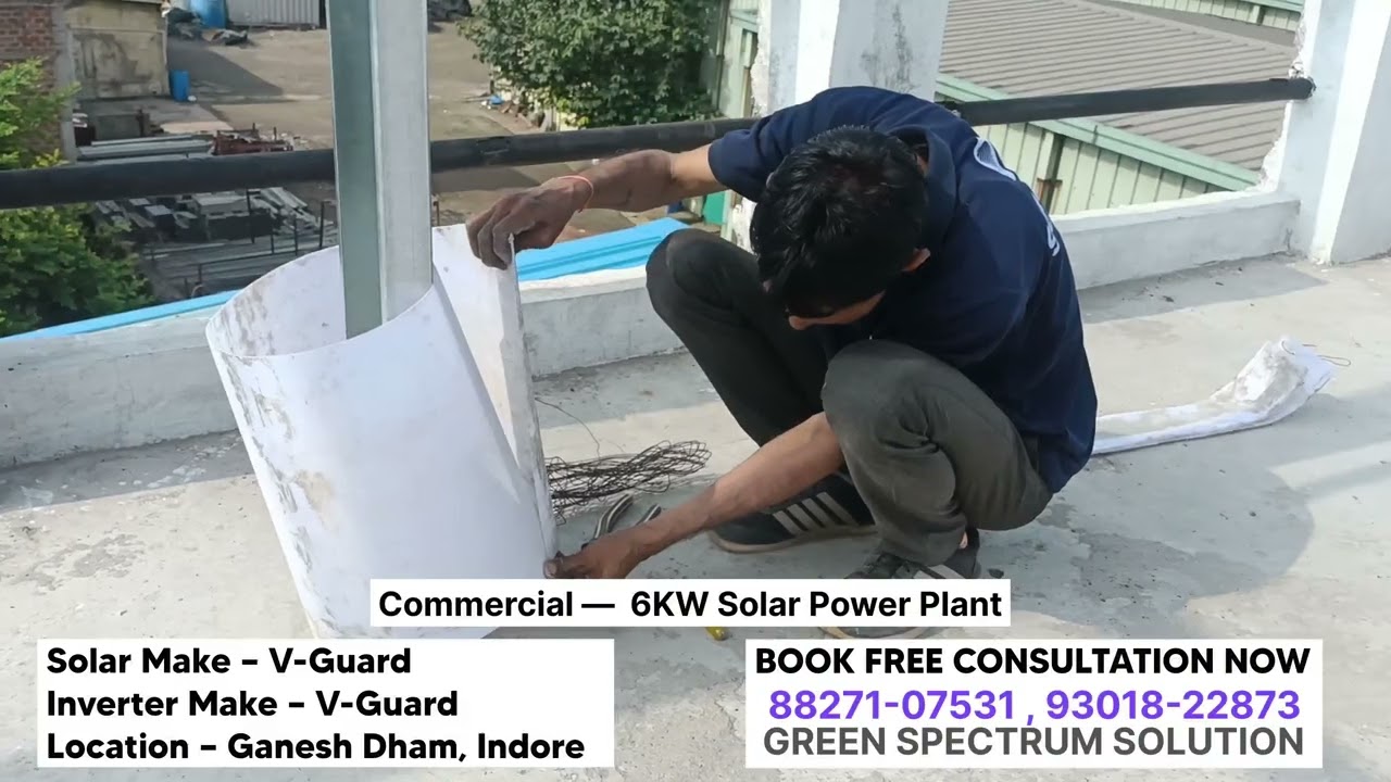 COMMERCIAL 6KW SOLAR PLANT INSTALLED BY GREEN SPECTRUM SOLUTION