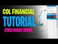 Col financial tutorial