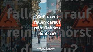 95 Prozent fallen darauf rein. Gehörst du dazu? #psychologiefakten #bias #psychologie #kognition