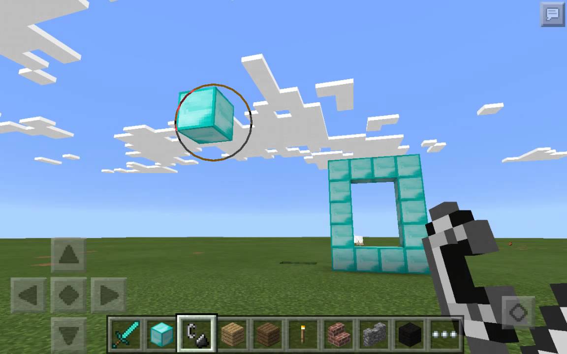 Алмазный мир в майнкрафте. Портал в майнкрафте постройка. Майнкрафт портал из алмазов. Алмазный портал в майнкрафт. 3.