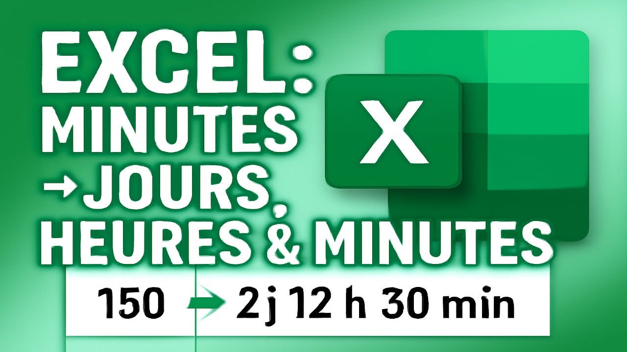⏳ ️🗓️ Excel Convertir Minutes en Jours, Heures et Minutes ! YouTube — free download
