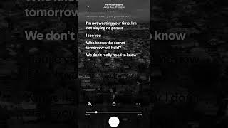 Perfect Strangers #spotify #lyrics #calm #music #song #songlyrics #audio #speedsong #lyricssong