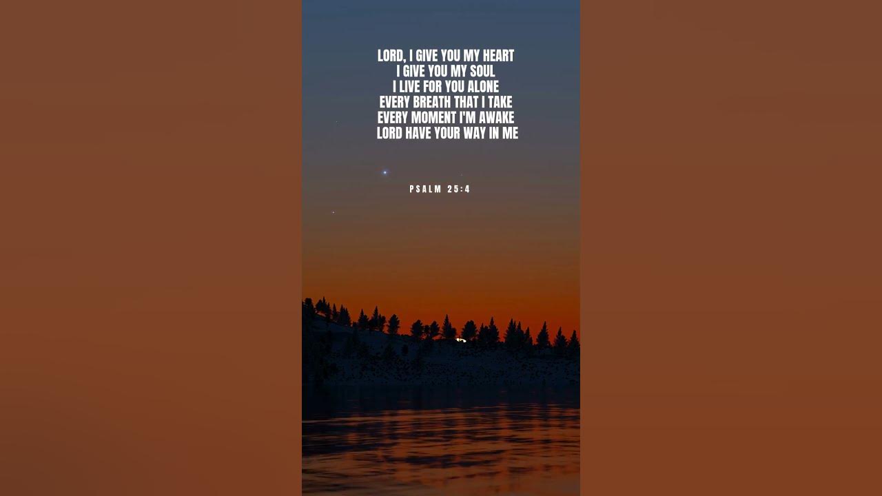 I Give You My Heart Lord