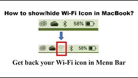 Show Hide WiFi icon on menu bar
