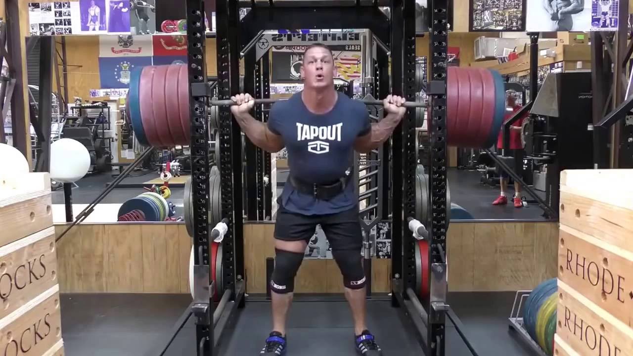John Cena squats 611lbs (277kg)