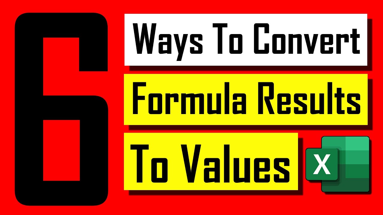 6-ways-to-convert-formula-to-values-in-excel-youtube