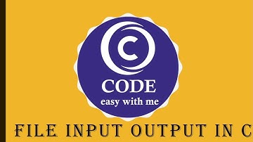 File input Output in C Language | C programming | Code easy with me