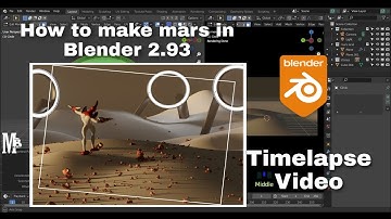Concept art (making of mars) in blender 2.93 Time lapse video|how to make mars, modelling, shading|