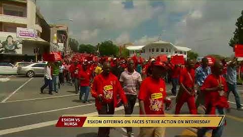Eskom workers threaten to strike over zero percent wage increase