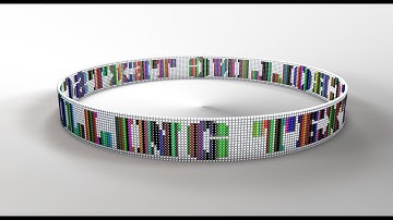 Scrolling Title using Shader Animation making in Cinema 4D Tutorial