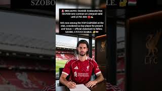 🚨 Dominik Szoboszlai has 𝐒𝐈𝐆𝐍𝐄𝐃 new contract at Liverpool valid until 𝐉𝐔𝐍𝐄 𝟐𝟎𝟑𝟏 🔴✍🏼