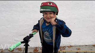He approve it and likes itFoldable Kick Scooter for Kids Ages 6-12, Teens & Adults, Manual Push Scoo screenshot 5