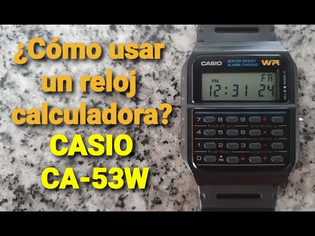 Reseña Casio CA-53W Reloj Calculadora Retro Digital: ¡El Reloj de Marty  McFly de Volver al Futuro! 