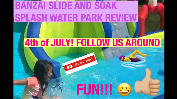 4th of July FOLLOW US AROUND! #BANZAI SLIDE AND SOAK SPLASH WATER PARK REVIEW!