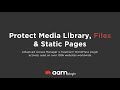 Protect wordpress media library files  static pages with advanced access manager plugin