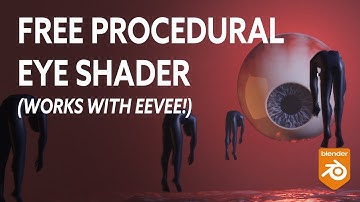 Blender Eye Tutorial: This FREE PROCEDURAL EYE SHADER works with EEVEE - Blender Eye Shader Showcase