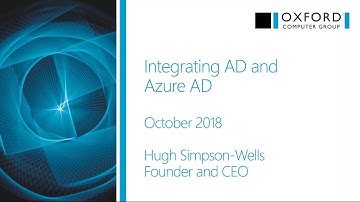 Integrating AD and Azure AD: How to Satisfy User Expectations AND Stay Secure
