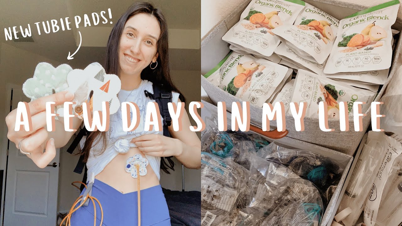 days in my life with gastroparesis & feeding tube | tubie pads, grocery shopping, smoothies & more!