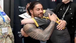 Roman Reigns Kissed By Female Fan And His True Face Revealed. screenshot 3