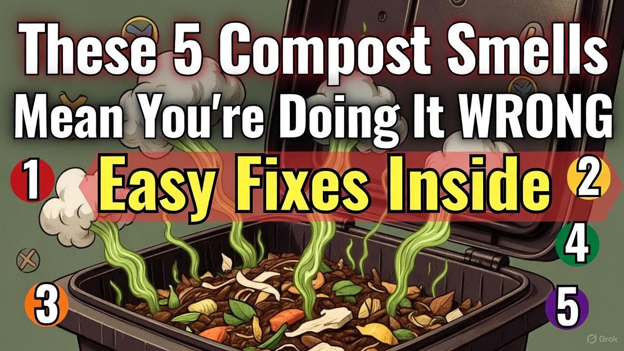 Compost Smells Compost STINKS? Unmasking the 5 WORST Smells (and INSTANT Fixes!) - YouTube