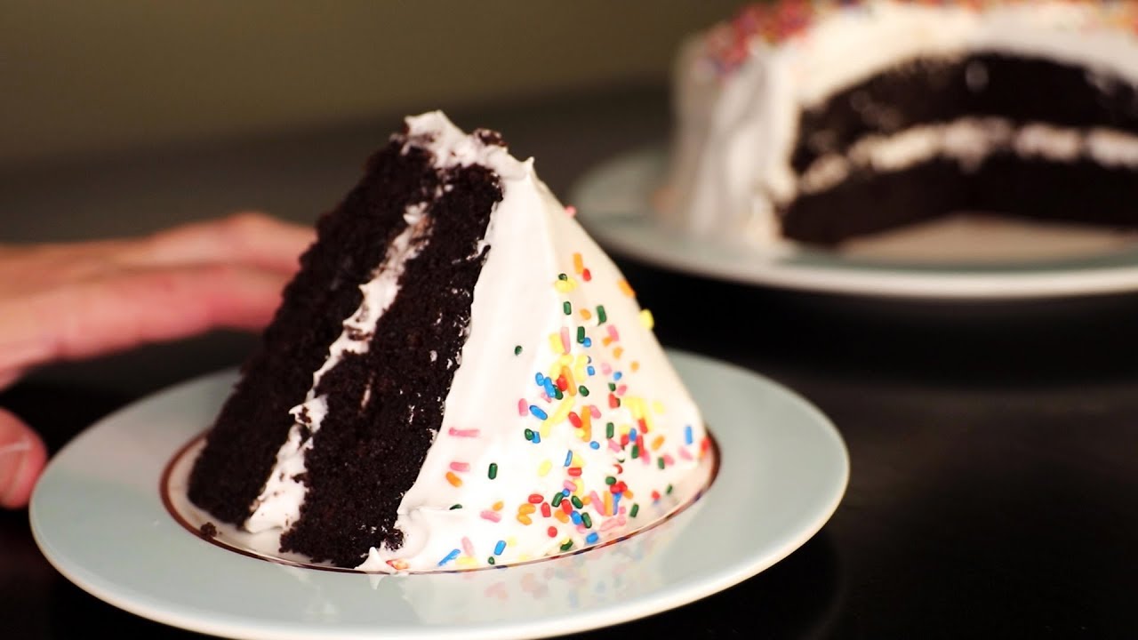 Chocolate Cake with Italian Meringue (Marshmallow Frosting)