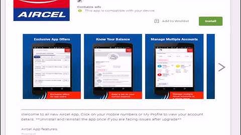 HOW TO GET AIRCEL MOBILE NUMBER DETAILS