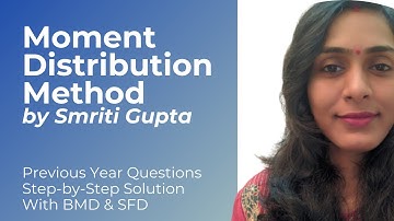 Moment Distribution Method with Smriti Gupta #momentdistribution #simplecivil #easy #structure