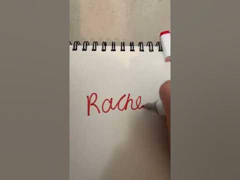 How to write Rachel in cursive - YouTube