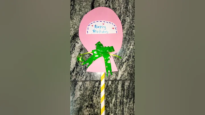 DIY Happy Birthday Candy Card #shorts #shortsfeed