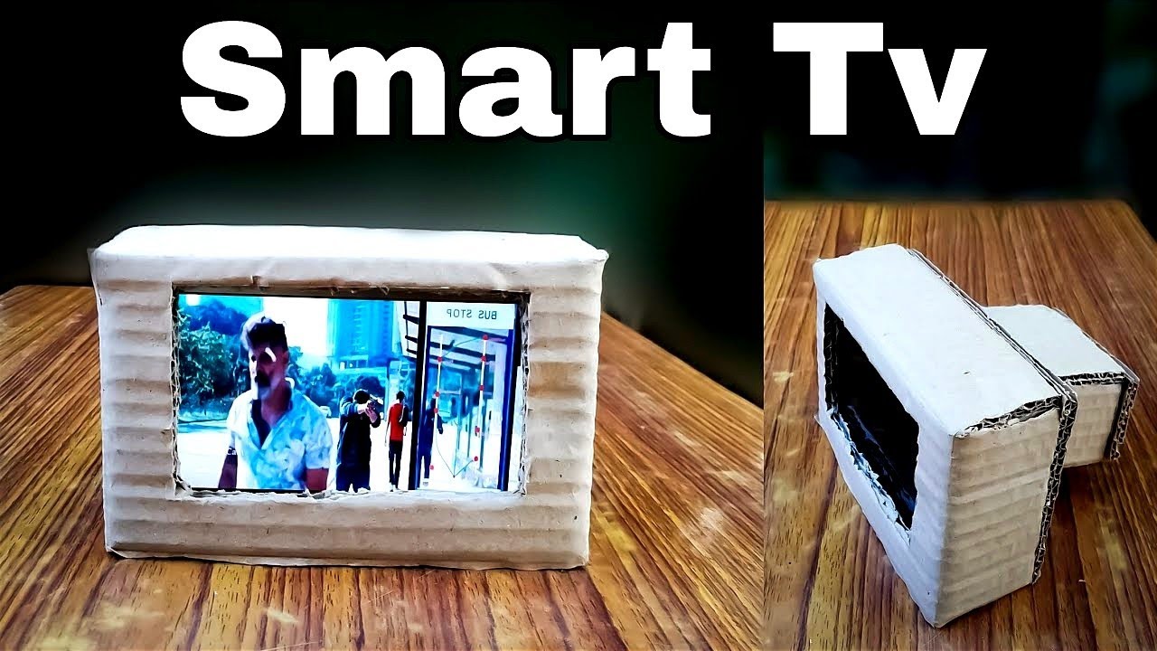 How to make TV at home | Using Cardboard 📺 | Cardboard LED TV | 😱 Diy Mini tv Making | The Mj