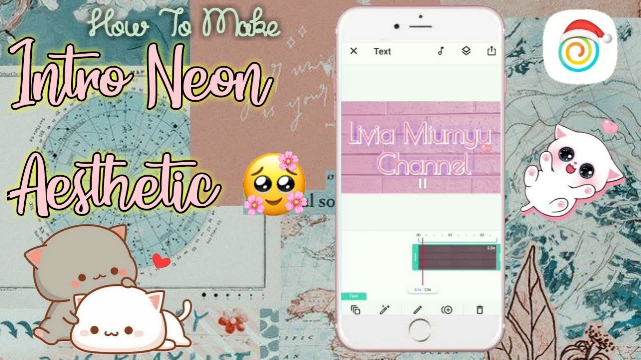 Cara buat intro Aesthetic Neon Simple♡ | tutorial by livia ...