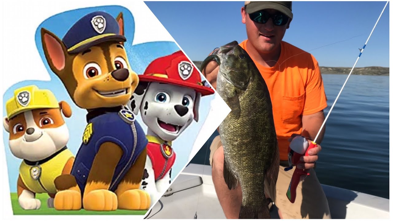 Smallmouth Bass on Paw Patrol Rods!! 