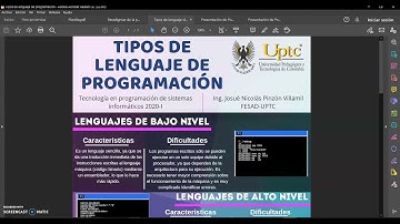 Tipos Lenguajes de programación - Fundamentos Programación - UPTC