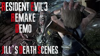 Jill Valentine's Death Scenes - Resident Evil 3 Remake Demo