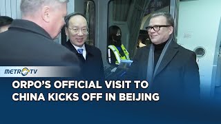 Finnish Pm Petteri Orpo Arrives In Beijing