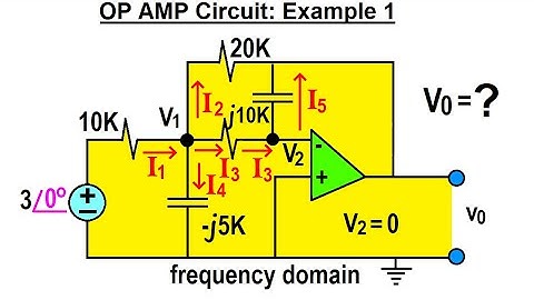 Electrical Engineering: Ch 11 AC Circuit Analysis (33 of 34) OP AMP Circuit: Ex. 1