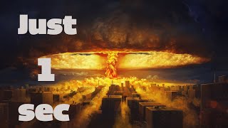 What Happens Just One Second After The Atomic Bomb Explodes?