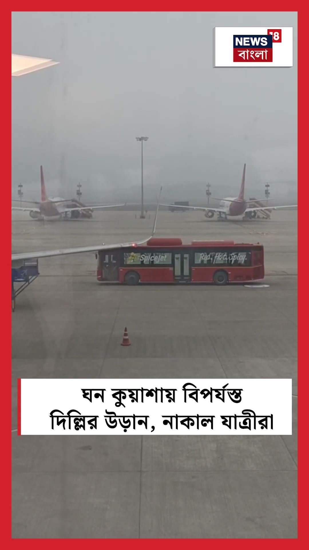 ঘন কুয়াশায় বিপর্যস্ত Delhiর উড়ান, নাকাল যাত্রীরা | N18S #shorts