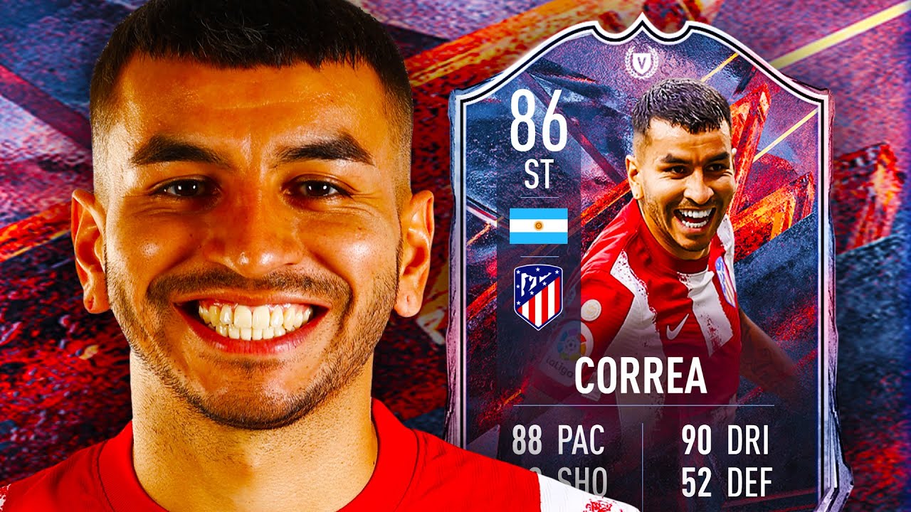 UNREAL! 🔥 86 VERSUS FIRE CORREA PLAYER REVIEW - FIFA 22 ULTIMATE TEAM