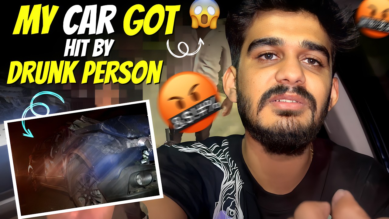 Someone Hit my New Car 😭 | Wear Helmet and Don't Drunk & Drive ...