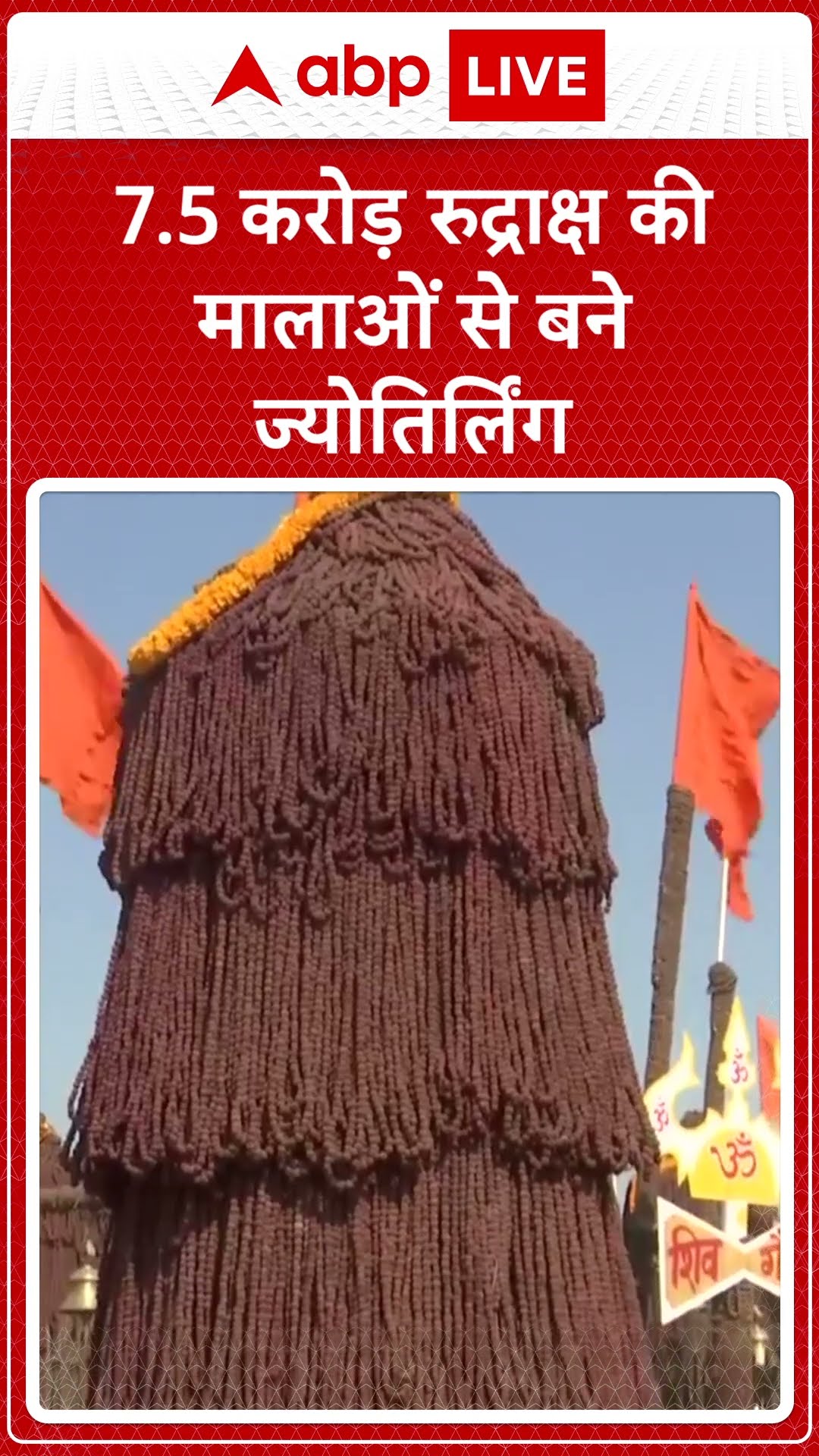 Mahakumbh2025: महाकुंभ में 7.5 Core रुद्राक्ष की मालाओं से 12 ज्योतिर्लिंग बनाए गए |ABPLIVE|Shorts