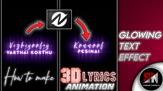 How to make 3d lyrics animation edit|alight motion text effect|nodevideo editing|glow text effects✨| screenshot 5