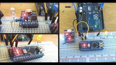 Arduino  Size Comparison (Uno , Nano, ProMini ,DigisparkAttiny85)