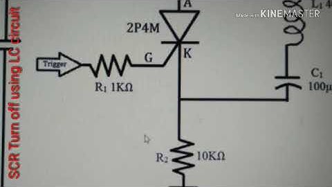 SCR Turn off using LC circuit