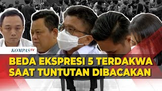 Beda Ekspresi 5 Terdakwa saat Tuntutan JPU Dibacakan, Eliezer Menangis hingga Putri Pejamkan Mata