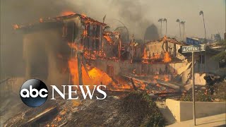 The largest of fires has destroyed hundreds homes and buildings in
ventura county forced more than 27,000 residents to evacuate.