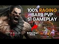 Diablo 4 PvP | Barbarian Destroys PvP 100% Berserking Up Time Build (Season 1)