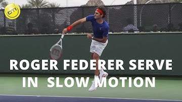 Roger Federer Serve In Slow Motion